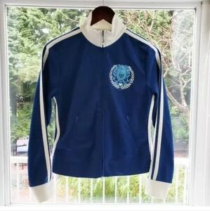 Authentic Juicy Couture Sides Stripe Active Wear - Blue & White Stripes Size L